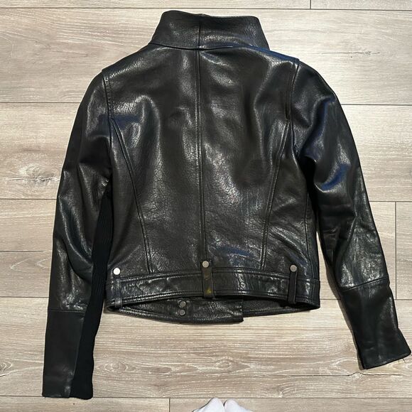 Vince | Textured Moto Leather Jacket - Picture 13 of 16